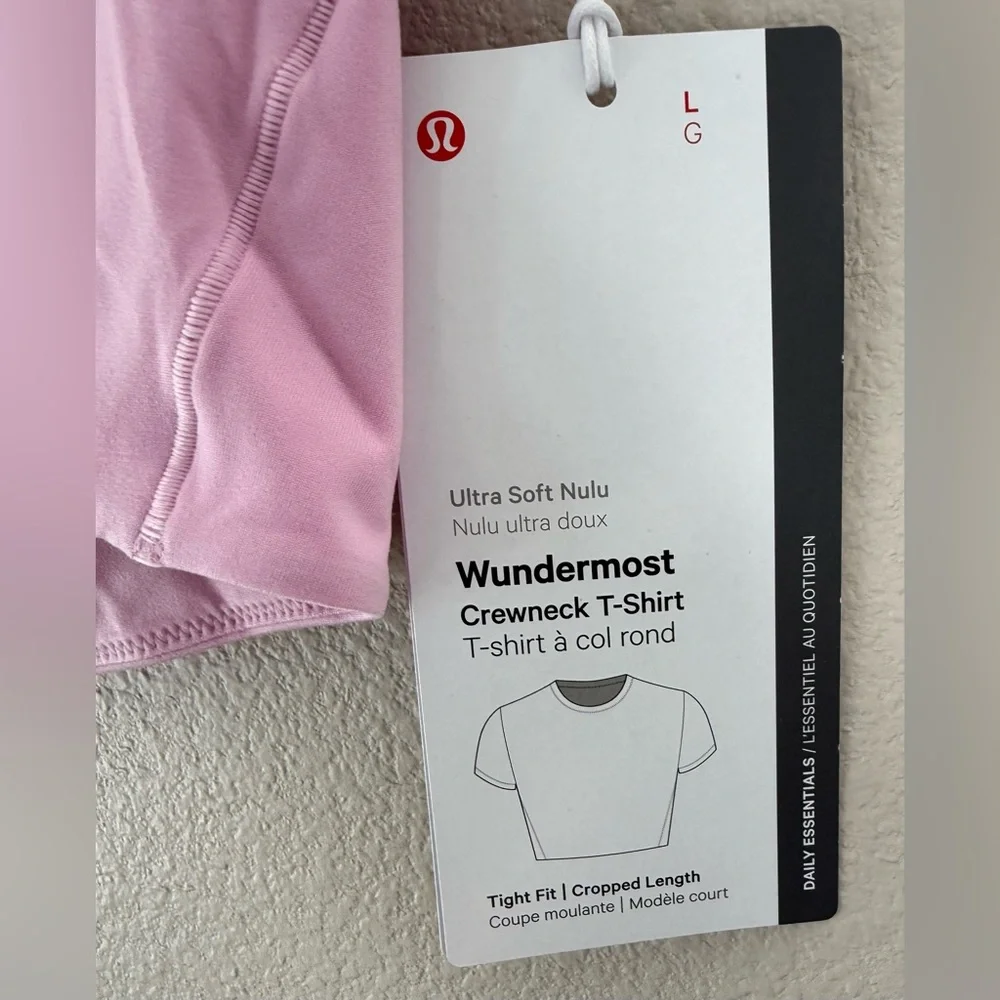 NEW - Lululemon - Wundermost Ultra-soft Nulu Crewneck T-Shirt - Vital Pink - Picture 3 of 14